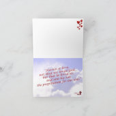 9. 神は愛-宗教バレンタインの願いのデザインです シーズンカード (内部)