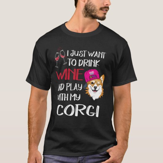 9 私はただワインを飲みたいだけ 146 Tシャツ (正面)
