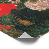 9. 老松孔雀図, 若冲 Old Pine-tree and Peacock, Jakuchu ポスター (角)