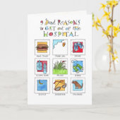 9.退院の良い理由 カード (黄色い花)