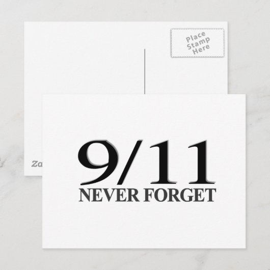 9/11なし忘れ ポストカード (正面/裏面)