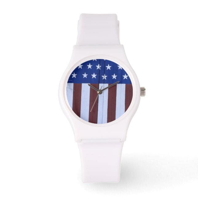 9-11の後に絵を描バンのハートの形の旗。 腕時計 (正面)