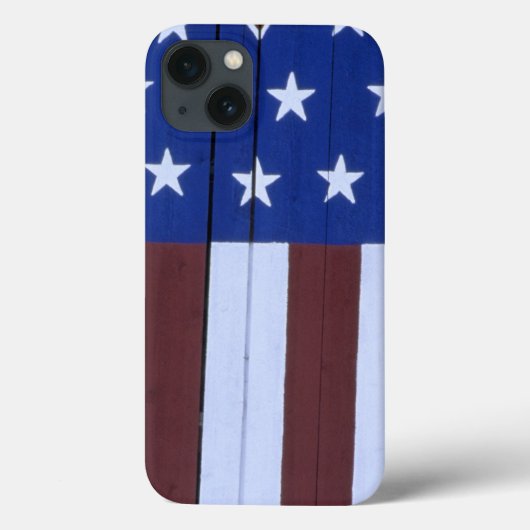 9-11の後に絵を描バンのハートの形の旗。 Case-Mate iPhoneケース (裏面)