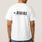 9/11の数学 Tシャツ (裏面)
