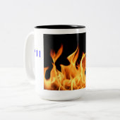 9/11の記念のコーヒー・マグ ツートーンマグカップ (正面左)