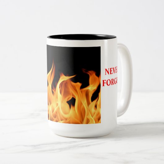 9/11の記念のコーヒー・マグ ツートーンマグカップ (正面右)