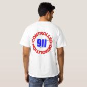 9/11の陰謀 Tシャツ (裏面フル)