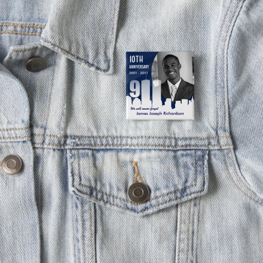 9/11の9月11日-第10記念日の写真Pin 缶バッジ (インサイチュ)