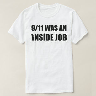 9/11は-傾き-でした中仕事(黒) Tシャツ