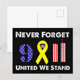 9.11を決して忘れない 私たちは一つ ポストカード