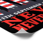 9・11を決して忘れない 2001年メモリアルデー ポスター (角)