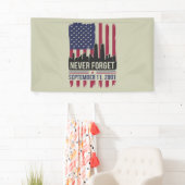 9・11を決して忘れない 2001年記念日 アメリカ 横断幕 (インサイチュ)