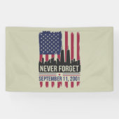 9・11を決して忘れない 2001年記念日 アメリカ 横断幕 (横)