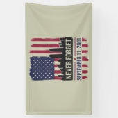 9・11を決して忘れない 2001年記念日 アメリカ 横断幕 (縦)