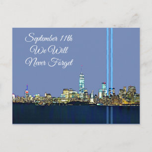9.11を決して忘れない 9月11日記念品 ポストカード