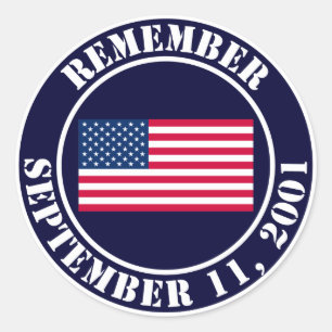 9/11を覚えて下さい ラウンドシール