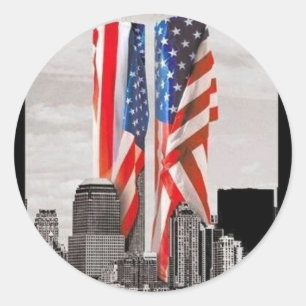 9/11を覚えて下さい ラウンドシール