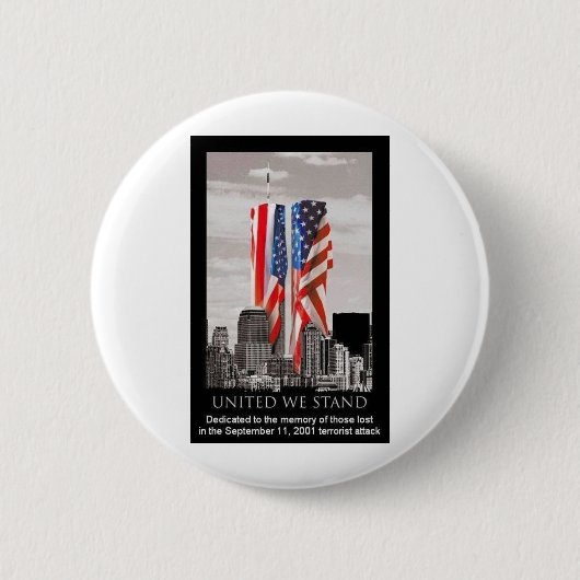 9/11を覚えて下さい 缶バッジ (正面)