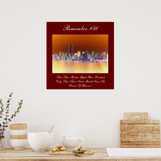 9/11を覚える ポスター (キッチン)