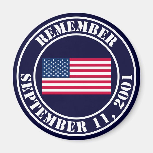 9/11を覚える マグネット (正面)