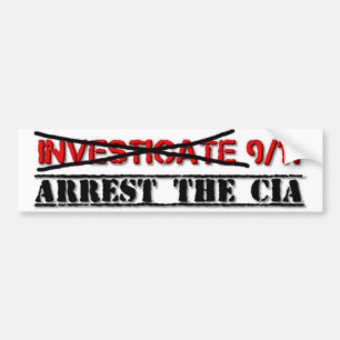 9/11を調査して下さい: CIAを阻止して下さい バンパーステッカー
