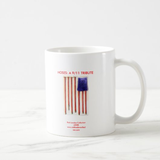 9/11アメリカ国旗消防士コーヒーマグ コーヒーマグカップ (右)