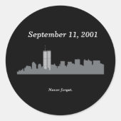 9/11ベクトル記念碑 ラウンドシール (正面)