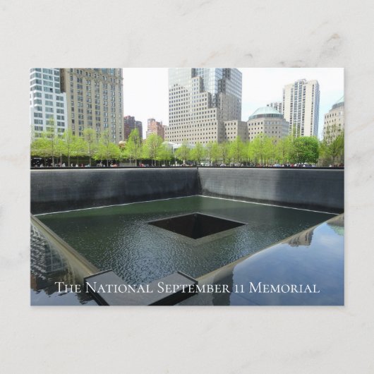 9/11メモリアルの旅行写真 ポストカード (正面)