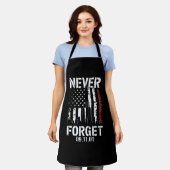 9・11メモリアルデー 忘れない エプロン (着用した状態)