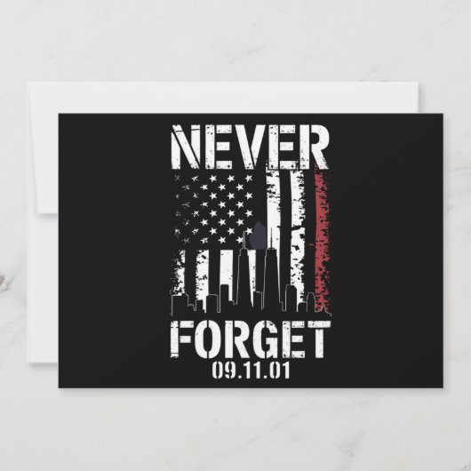 9・11メモリアルデー 忘れない  招待状 (正面)