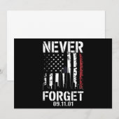 9・11メモリアルデー 忘れない  招待状 (正面/裏面)