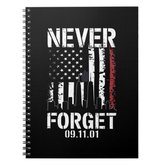 9・11メモリアルデー 決して忘れない  ノートブック (正面)