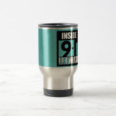 9-11中仕事は- 911真実、trutherを目覚めます トラベルマグ (中央)