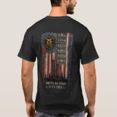 9・11事件25周年記念 Tシャツ (裏面)