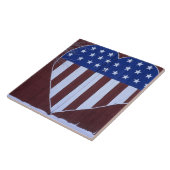 9.11後に納屋に描かれたハート型の旗 タイル (側面)