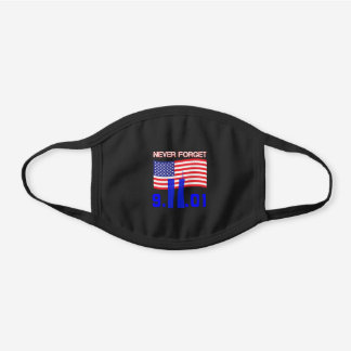 9/11忘れなし ブラックコットンマスク
