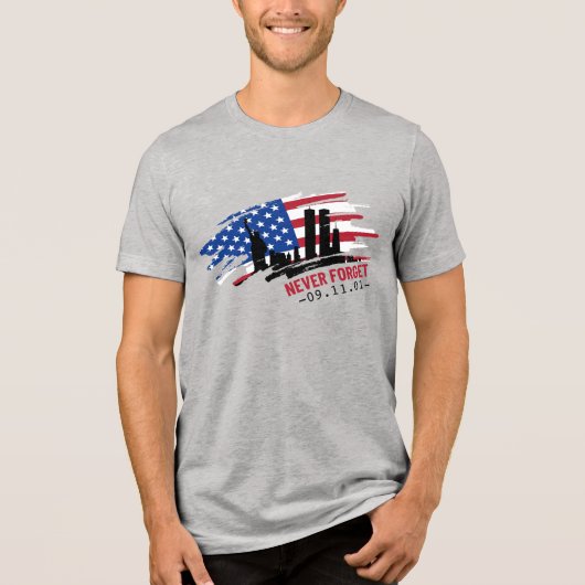 9/11忘れの記憶なし トライブレンドTシャツ (正面)