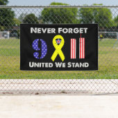9 11忘れ人も立統一されたたない 横断幕 (インサイチュ)