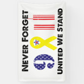 9 11忘れ人も立統一されたたない 横断幕 (縦)