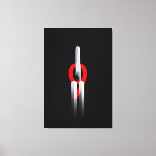 9 11思い出し忘れない9.11.2001記念 キャンバスプリント (正面)