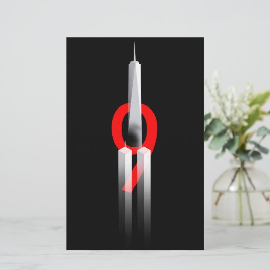 9 11思い出し忘れない9.11.2001記念 便箋 (スタンド正面)