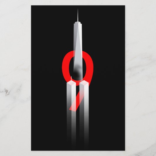 9 11思い出し忘れない9.11.2001記念 便箋 (正面)