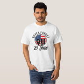 9 11愛国者の日の国旗9月11日 Tシャツ (正面フル)