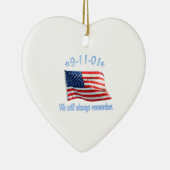 9-11我々は常に覚えている セラミックオーナメント (右)