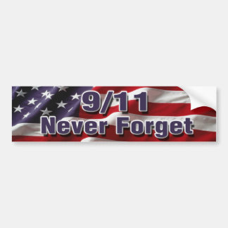 9/11決してバンパーステッカーを忘れないで下さい バンパーステッカー