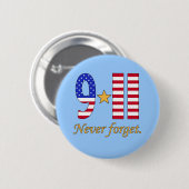 9-11決してプロダクトを忘れないで下さい 缶バッジ (正面&裏面)