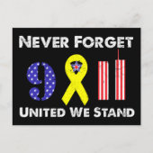 9.11決して忘れない　団結して立ち向かおう ポストカード (正面)