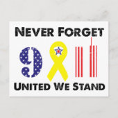 9.11決して忘れない　団結して立ち向かおう ポストカード (正面)