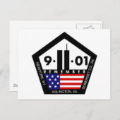 9 11決して忘れ覚えていない ポストカード (正面/裏面)