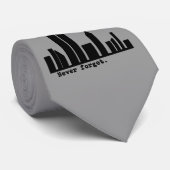 9-11決してNYのスカイラインのTシャツ、ボタンを忘れないで下さい ネクタイ (ロール)